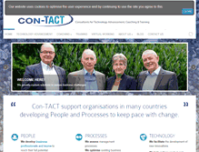 Tablet Screenshot of con-tact-international.com